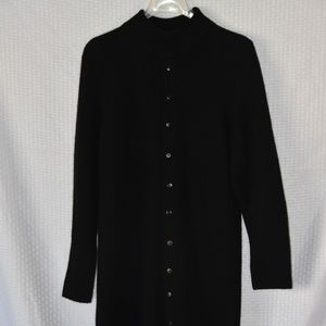 Vintage RATIO Cashmere Button Sweater Medi Dress Size Medium